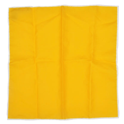 Hemley Handgerolltes Einstecktuch aus Baumwolle - Gelb