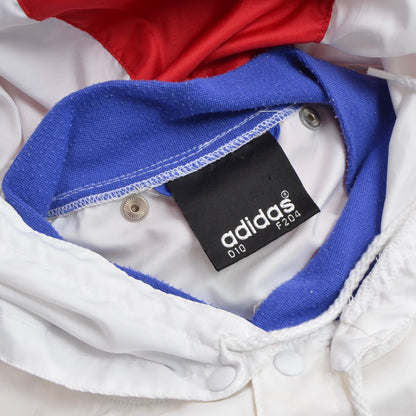 Vintage 90er Jahre Adidas Jogging/Aufwärmanzug Größe D10/XL - rot, weiß, blau