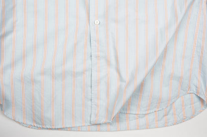 Canali Gestreiftes Hemd Größe XL - Blau/Orange