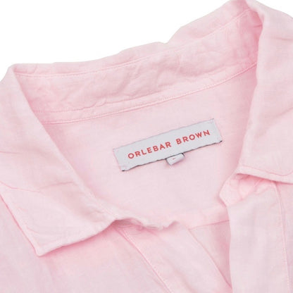 Orlebar Brown Linen Popover Size XL - Pink
