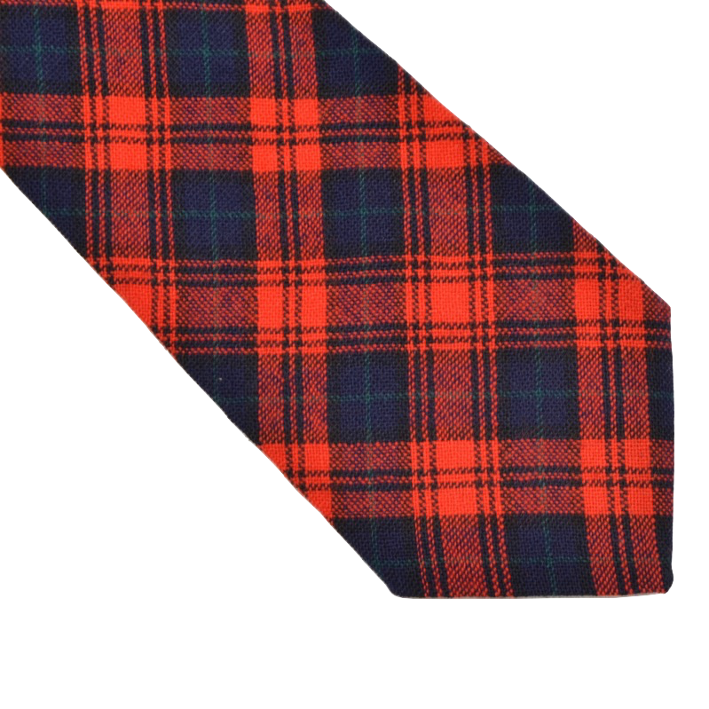 Schottenkaro-Krawatte aus Wolle - Rot