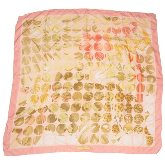 Salvatore Ferragamo Printed Silk Scarf - Pink