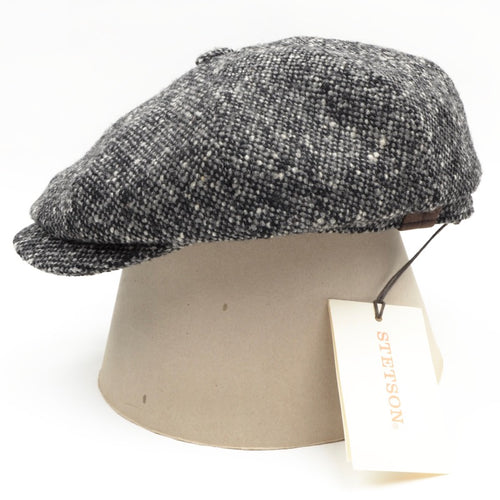 Stetson Hatteras Donegal Tweed Flatcap Hut Größe 55/S - Grau