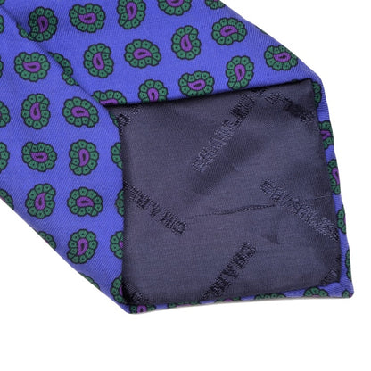 Charles Le Golf Paris Ancient Madder Silk Tie - Violet Paisley