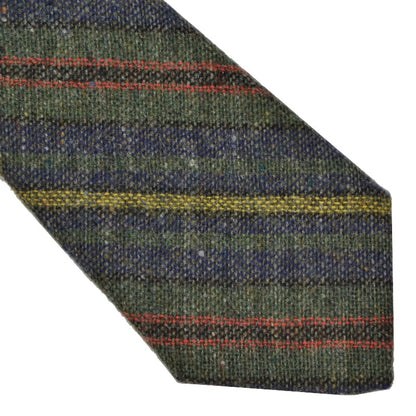 Glenshane Donegal Tweed Wollkrawatte - Gestreift