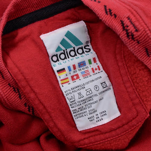 Vintage 90er Jahre Adidas Ausrüstung Trainingsanzug - rot