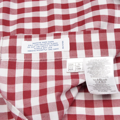 Brooks Brothers Shirt Size XL Slim Fit - Red Gingham