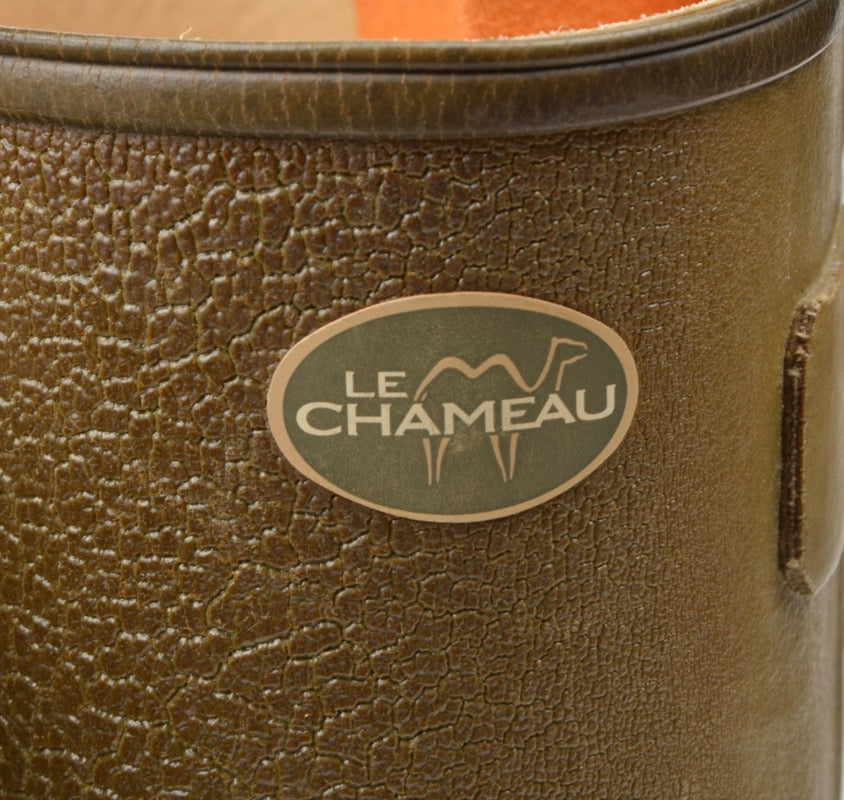 Le Chameau Leather Lined Chasseur Rubber Boots Wellies Size 43