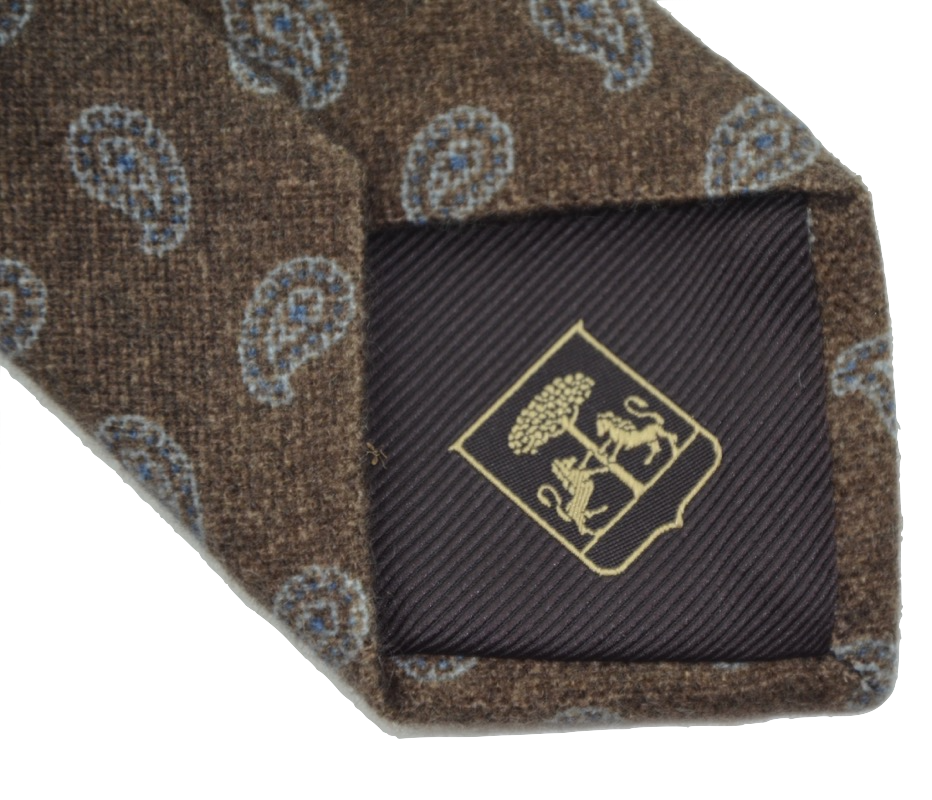 Krawatte aus reinem Kaschmir von Cornleliani - Paisley