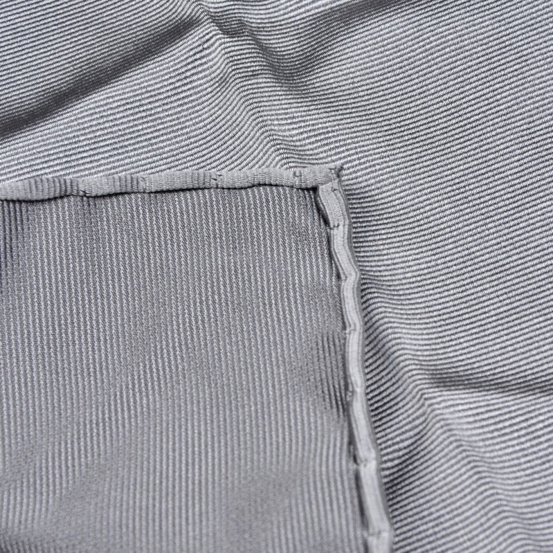 Anonymous Handrolled Silk Pocket Square - Silver