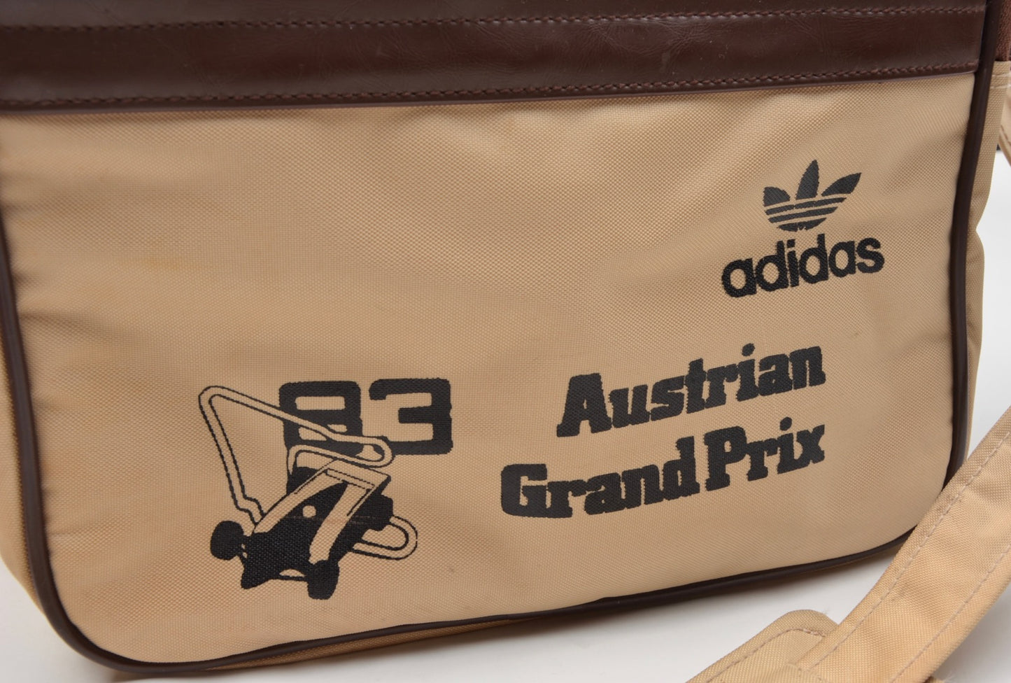 Vintage Adidas 1983 Austrian Grand Prix Bag - Beige