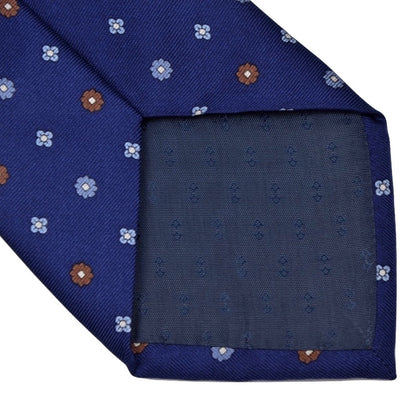 Andrew's Ties Floral Print Tie - Blue