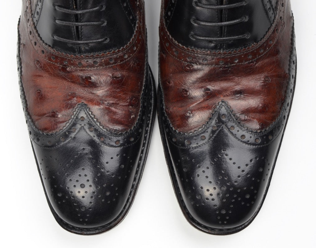 Men's Tramezza Two-Tone Brogue Leather Oxford Shoes
