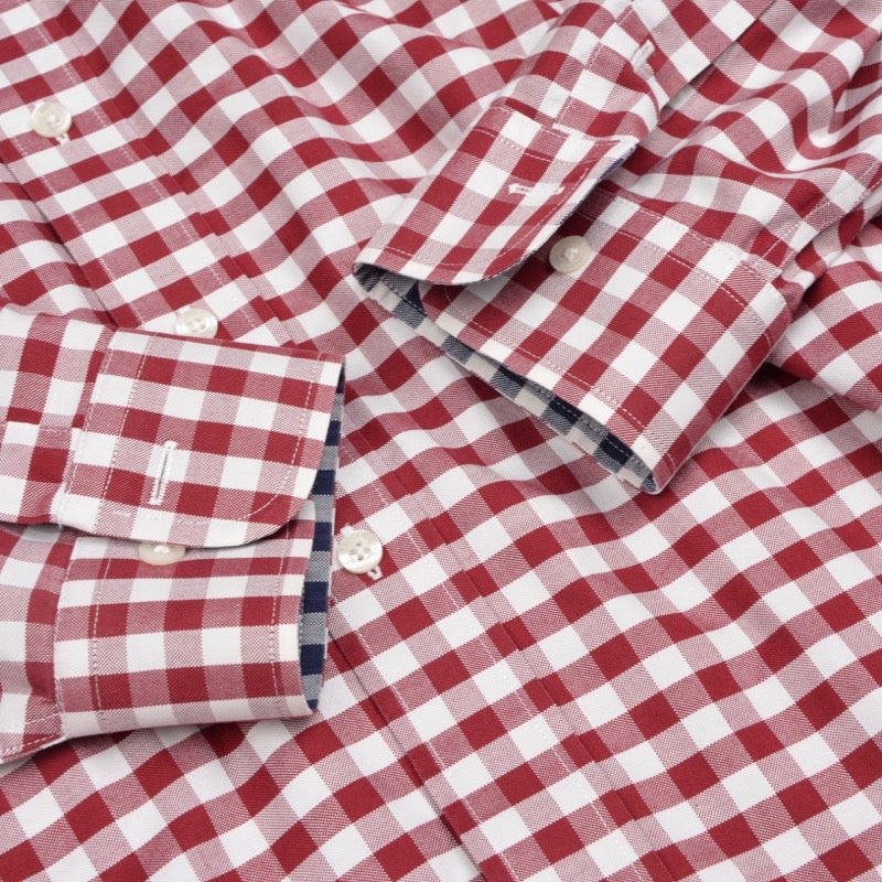 Brooks Brothers Shirt Size XL Slim Fit - Red Gingham