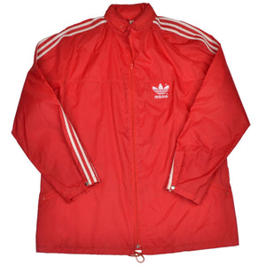 Vintage 80er Jahre Adidas Jogging/Aufwärmanzug Größe 56 - rot