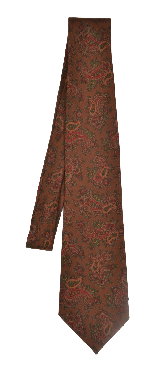 Ancient Madder English Silk Tie - Paisley
