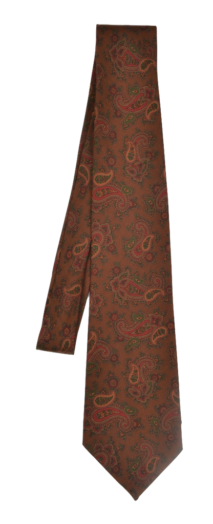 Ancient Madder English Silk Tie - Paisley