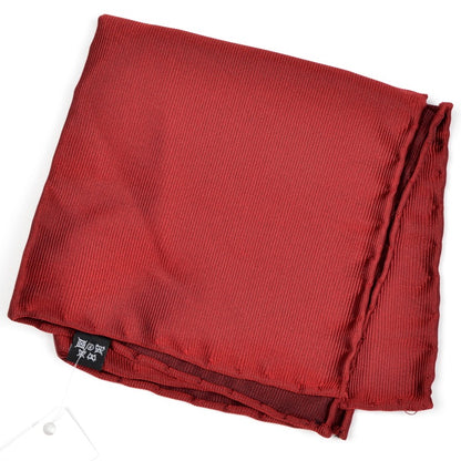 Anonymous Handrolled Silk Pocket Square - Wine