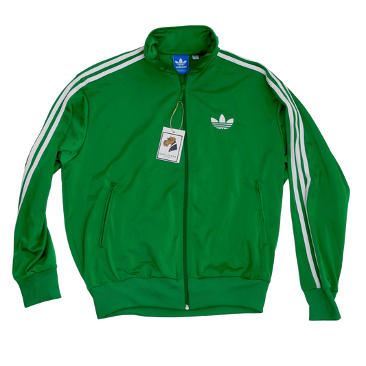 Throwback Adidas Firebird Track Jacket Size M - Kelly Green