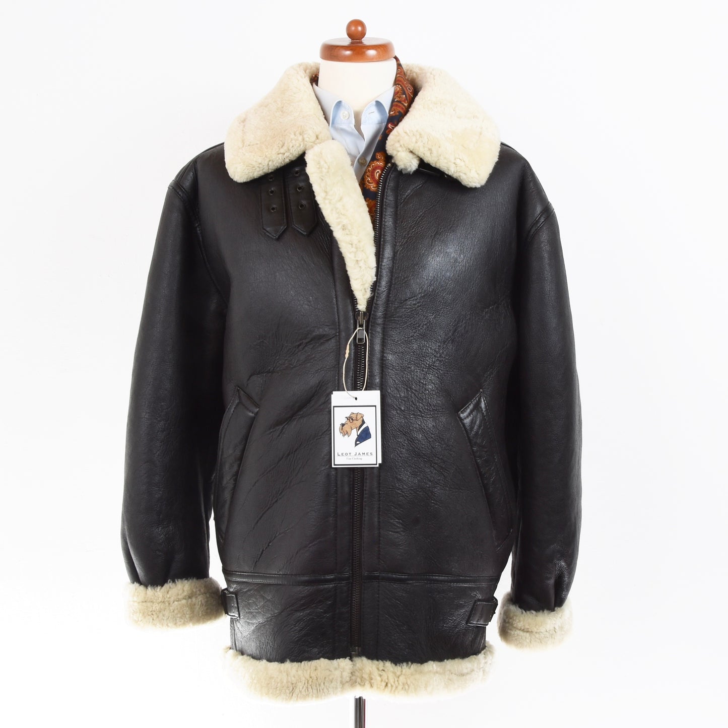 USAF Typ G-8 Shearling Mantel Größe L - Dunkelbraun