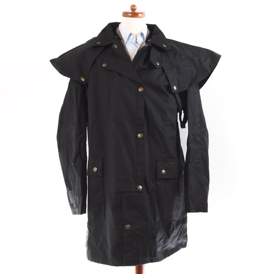 NWOT The Australian Collection Waxed Duster Size XXL - Black