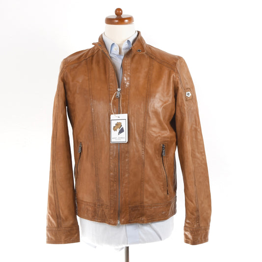 Milestone Lamb Leather Jacket Size 48/S - Tan