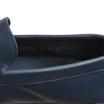 Ermenegildo Zegna Leder-Fahrerschuhe Größe 9EE - Blau