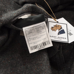 Boglioli Dover Woll-Tweed-Jacke Größe 54 - Grau gesprenkelt