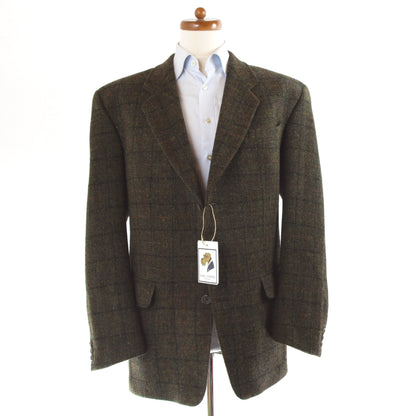 Bierkopf Harris Tweed Wolljacke Größe 54 - Grün