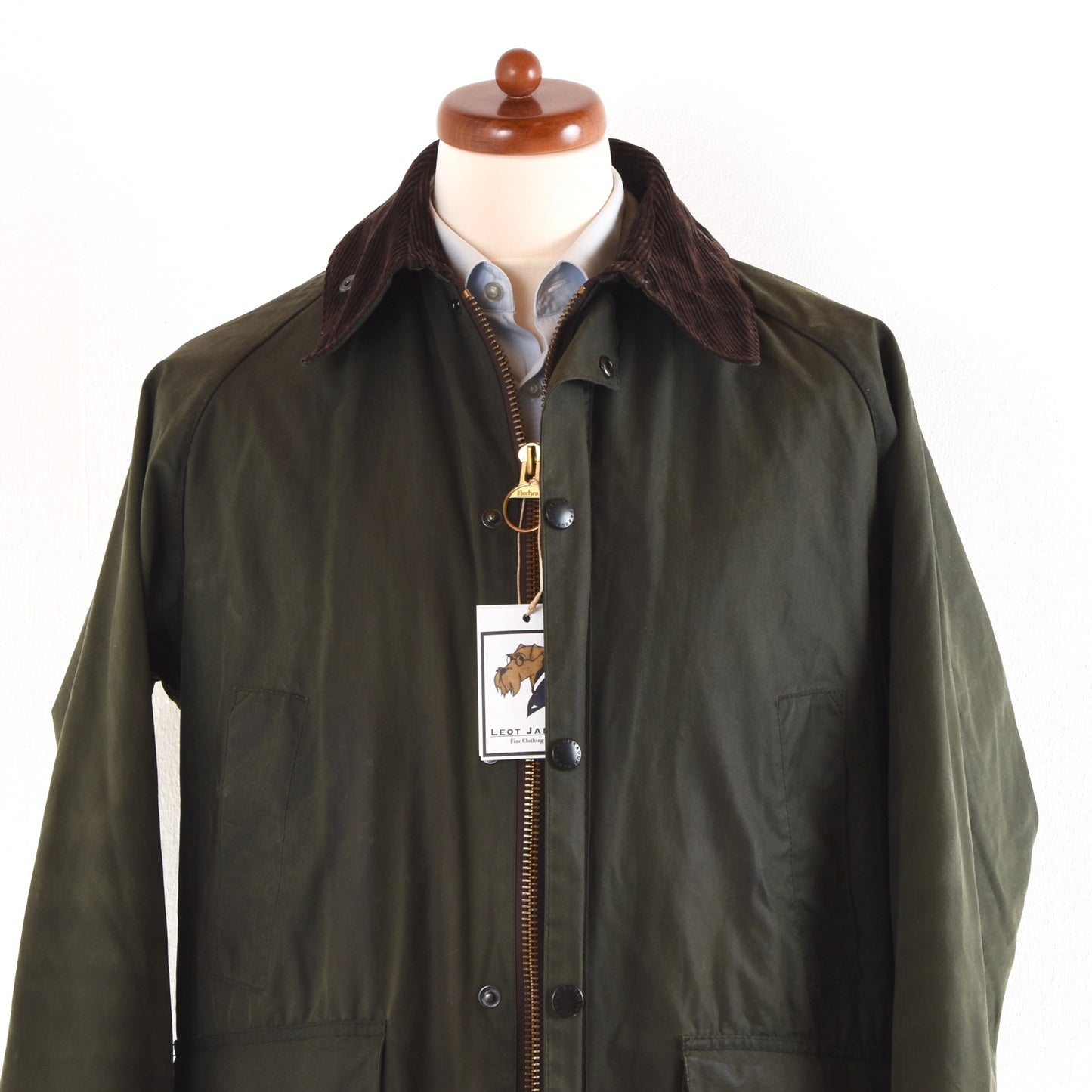 Barbour Bedale Wachsjacke Größe C42/107cm - Salbeigrün