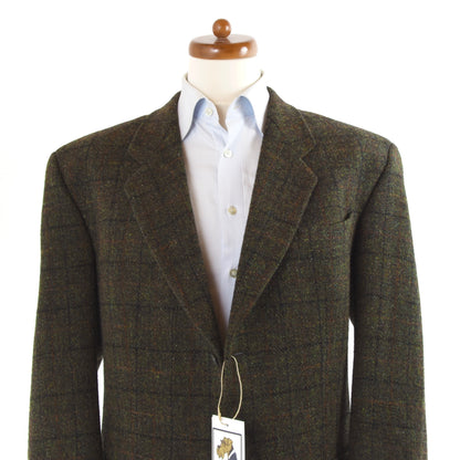 Bierkopf Harris Tweed Wolljacke Größe 54 - Grün