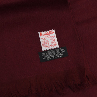 Mackintosh Elgin Cashmere/Wool Scarf - Burgundy