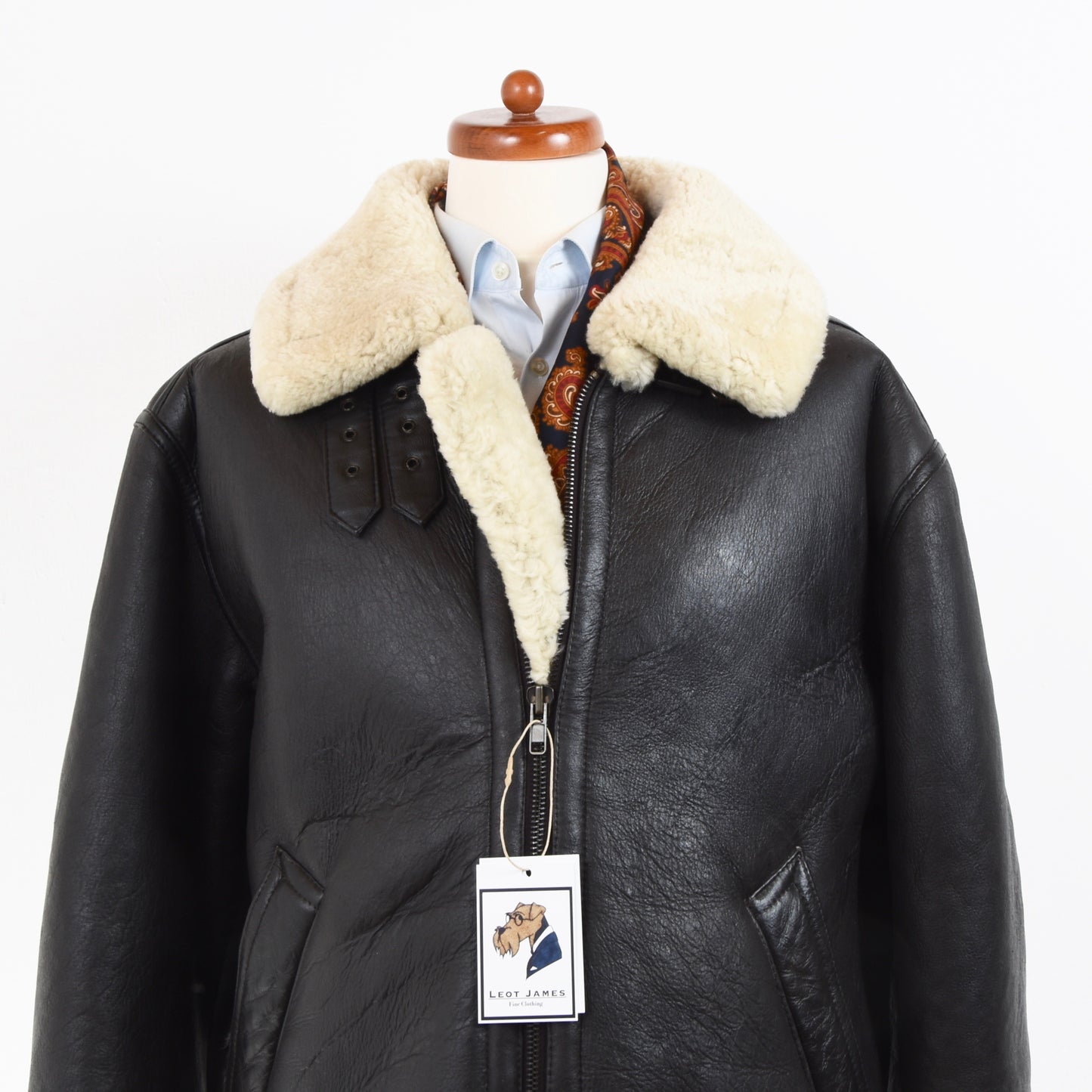 USAF Typ G-8 Shearling Mantel Größe L - Dunkelbraun