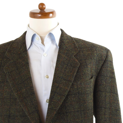 Bierkopf Harris Tweed Wolljacke Größe 54 - Grün