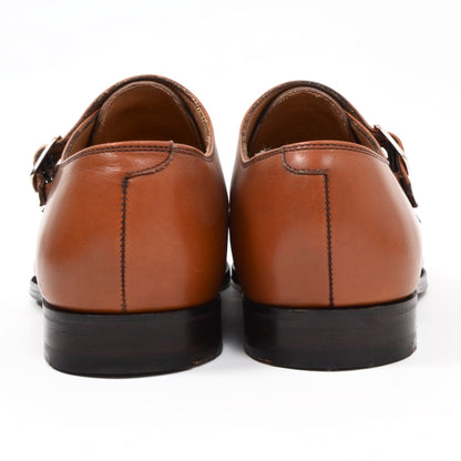 Shipton & Heneage Double Monk Shoes Size 8 F - Cognac