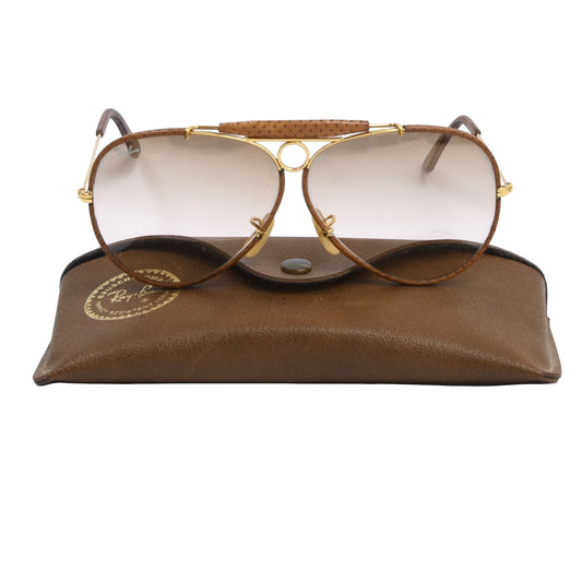 Bausch & Lomb Ray-Ban Leathers Shooter Sonnenbrille – Hellbraun