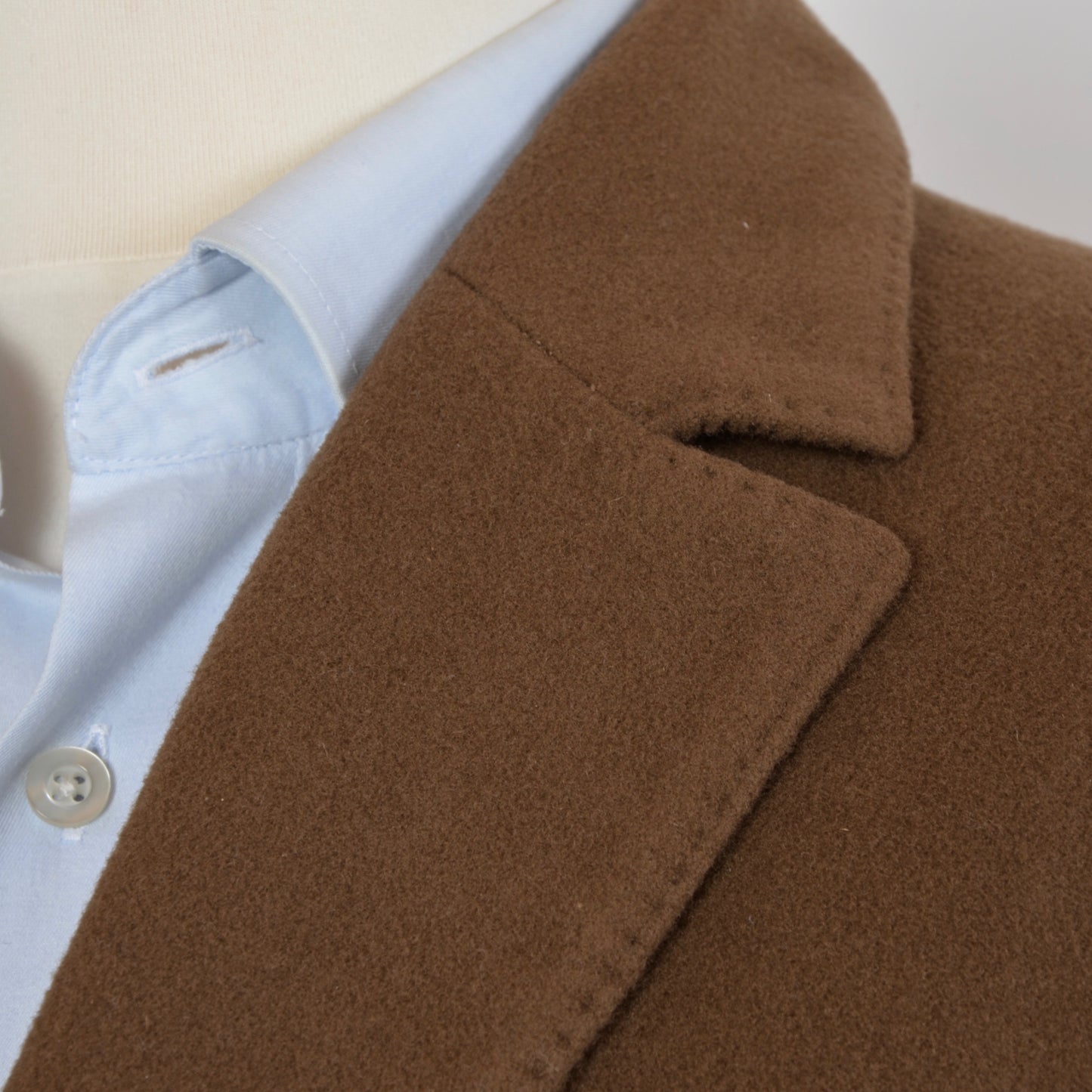 Hugo Boss Wool Cashmere Overcoat Size 54 - Brown