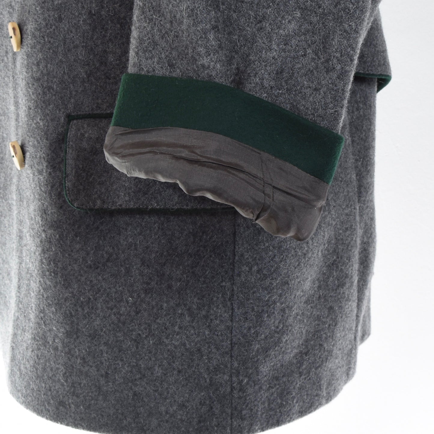 Apennin Loden Schladminger Mantel Größe 46 - Grau