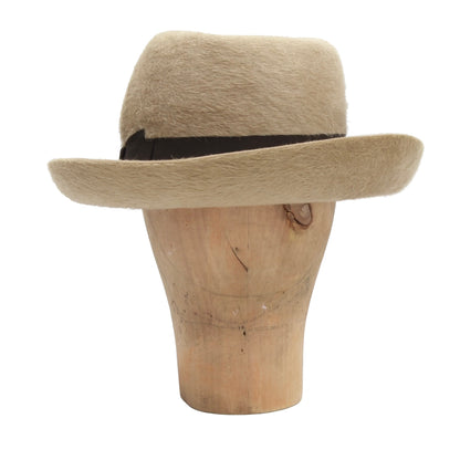 Vintage Borsalino Felt Hat 8cm Brim Size 57 - Aureola