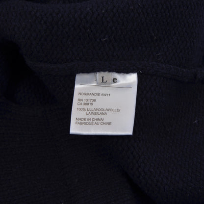 Acne Shawl Collar Normandie AW11 Sweater Size L - Navy