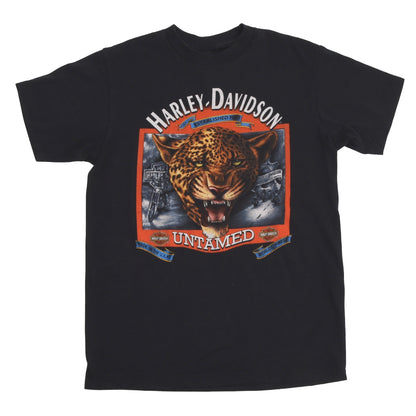 Vintage Harley Davidson 3D Emblem T-Shirt Größe M - schwarz