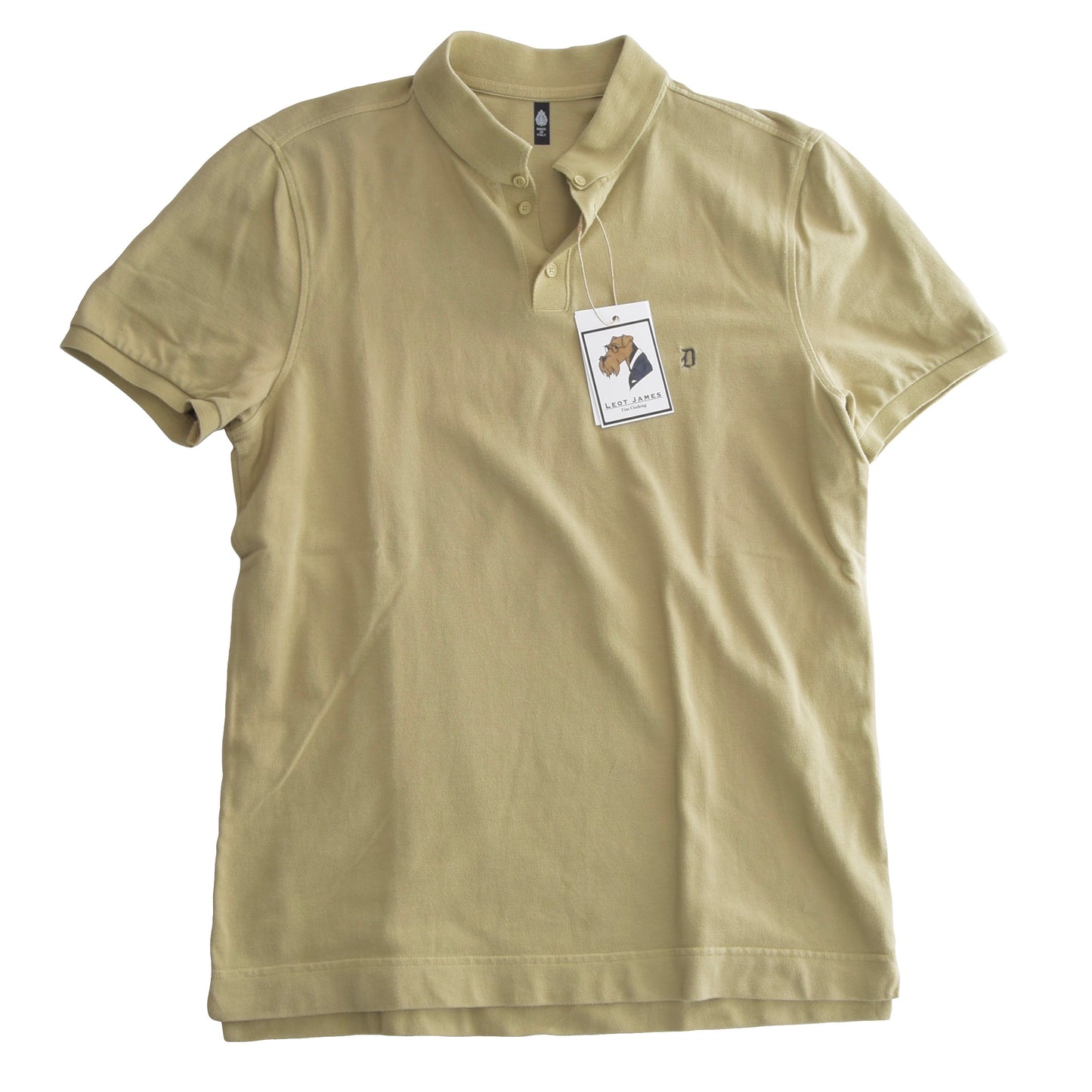 Dondup Poloshirt Slim Größe M - Khaki Grün/Tan