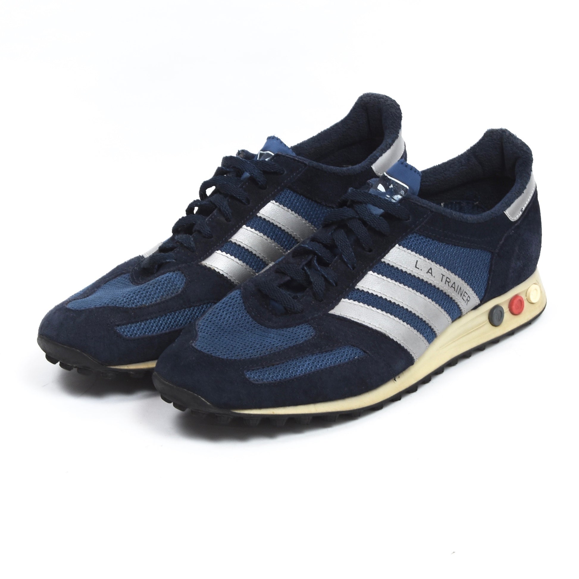 Original Vintage Adidas Trainer Sneakers Size US 44 Blue