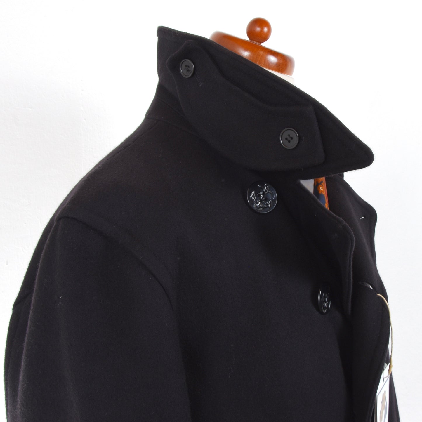 Gloverall Reefer Pea Coat Size 52 - Navy Blue