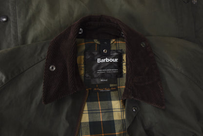 Barbour Bedale Wachsjacke Größe C42/107cm - Salbeigrün