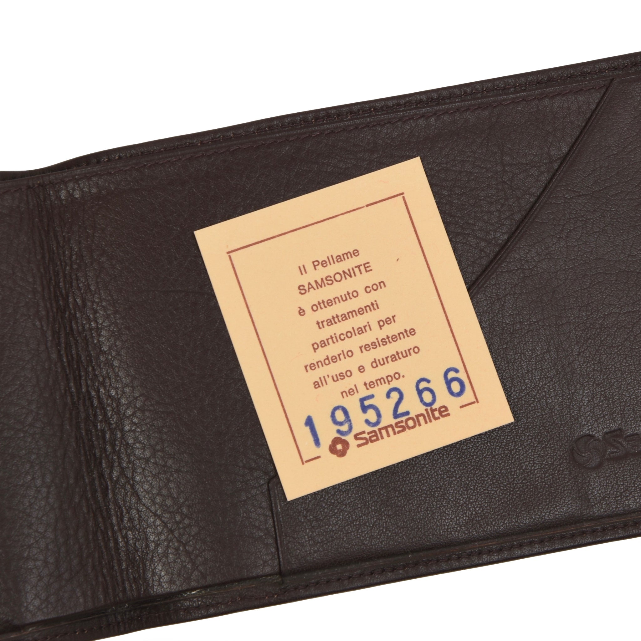 Samsonite Leather Billfold/Wallet - Brown – Leot James