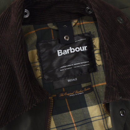 Barbour Bedale Wachsjacke Größe C42/107cm - Salbeigrün