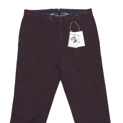 PT01 Evo Fit Stretch-Baumwollhose Ungesäumt Größe 46 - Burgund