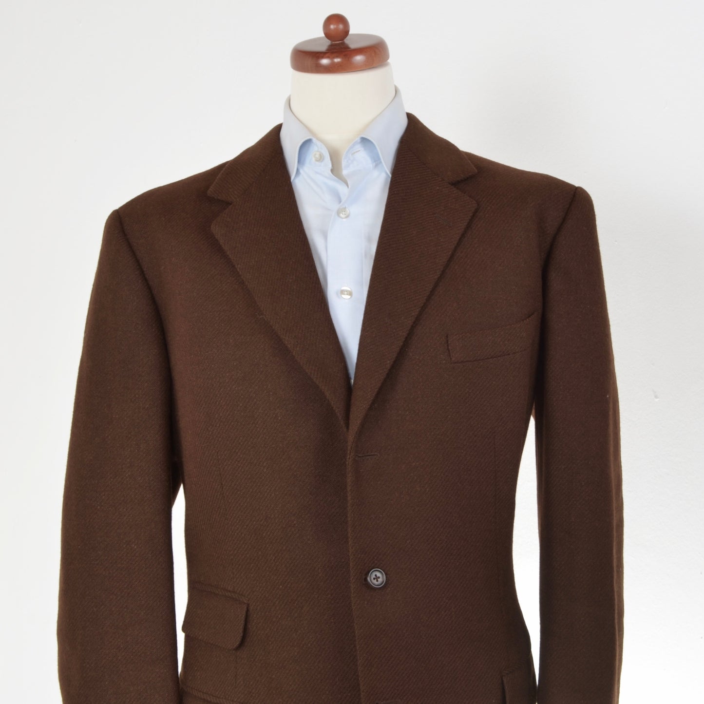 Maßgeschneiderte handgefertigte Tweed-Jacke - Rostbraun
