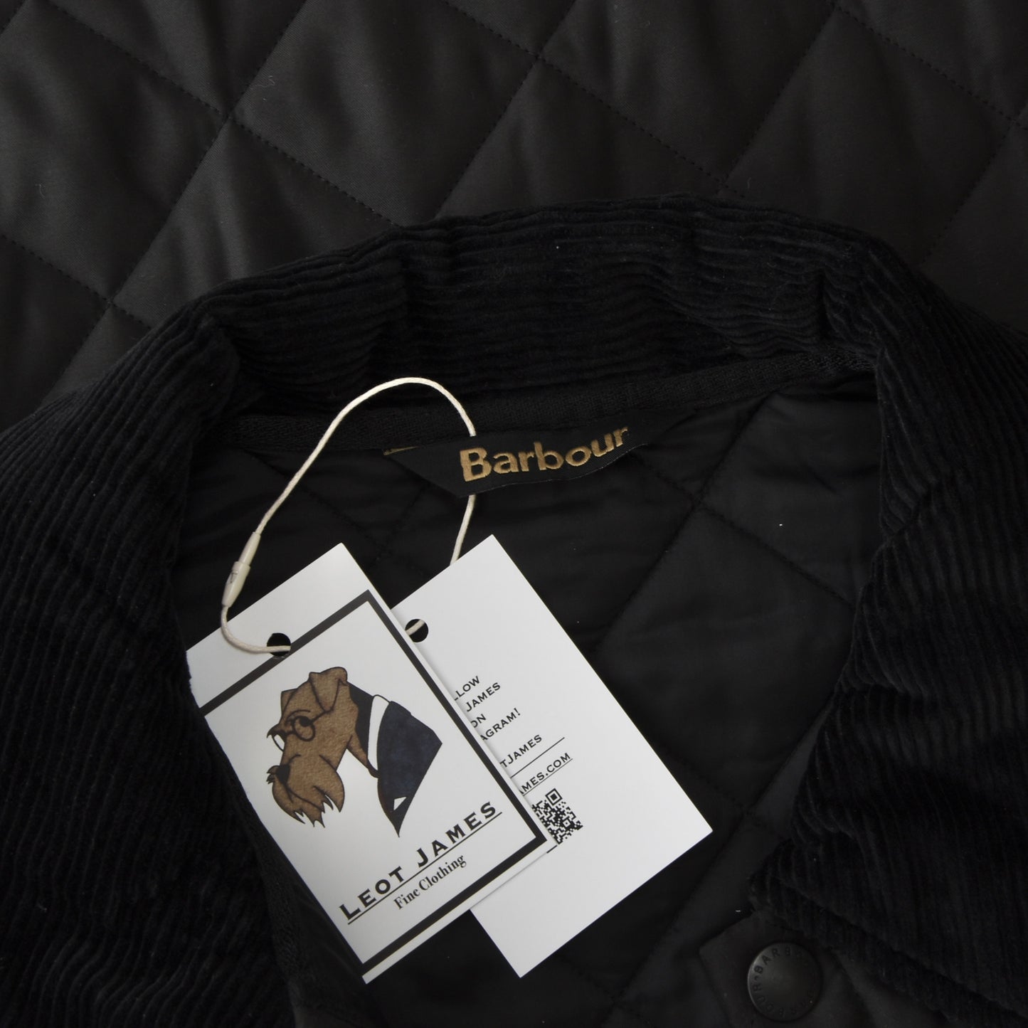 Barbour Eskdale Steppjacke Größe L - Schwarz